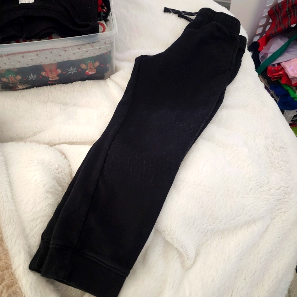 *nd sz 6/7 black jogger sweatpants